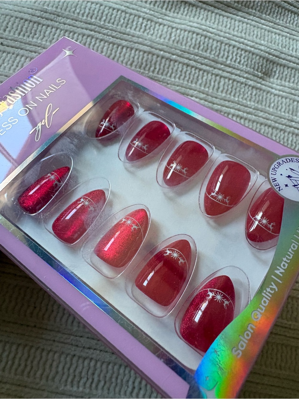 Jofay Fashion Red Press-On Nails